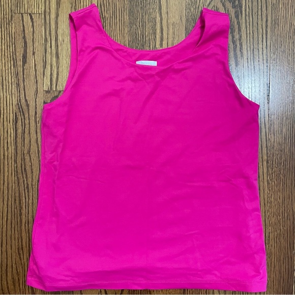 Chico's Magenta Fuschia Water Tank Lined Size 1 or US 8 - Picture 1 of 6
